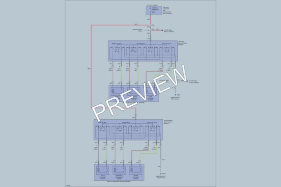 2000 Ford Taurus Power Seats wiring diagram preview