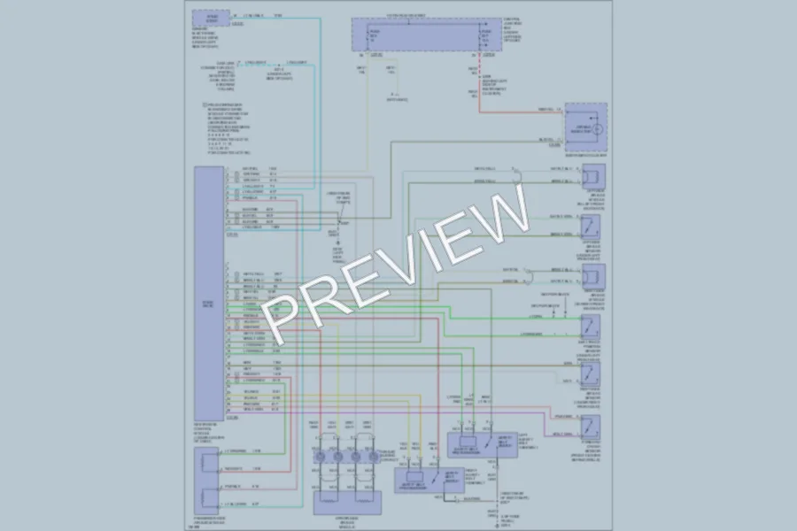 2000 Ford Taurus Supplemental Restraints wiring diagram preview