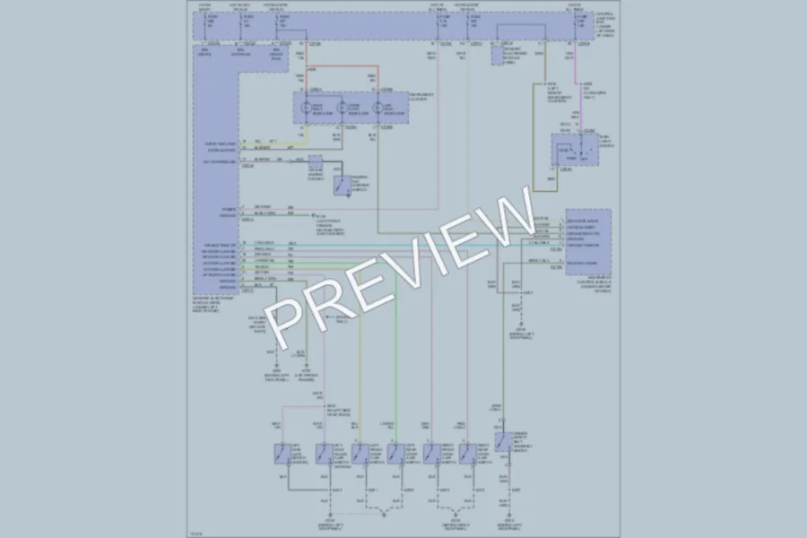 2000 Ford Taurus Warning Systems wiring diagram preview