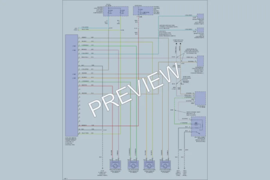 2000 Ford Windstar Anti Lock Brakes wiring diagram preview