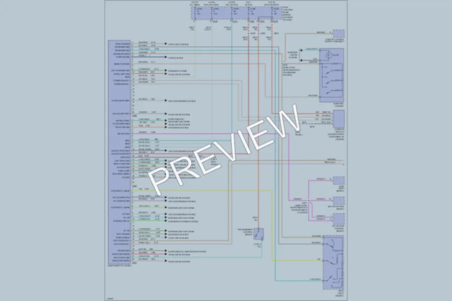 2000 Ford Windstar Instrument Cluster wiring diagram preview