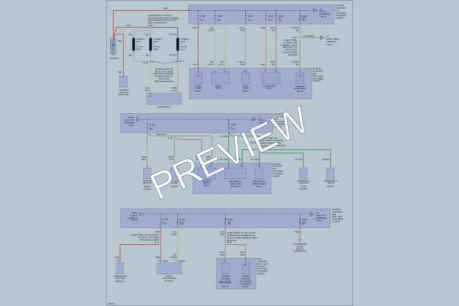 2000 Ford Windstar Power Distribution wiring diagram preview