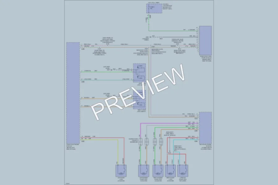 2000 Ford Windstar Power Door Locks wiring diagram preview