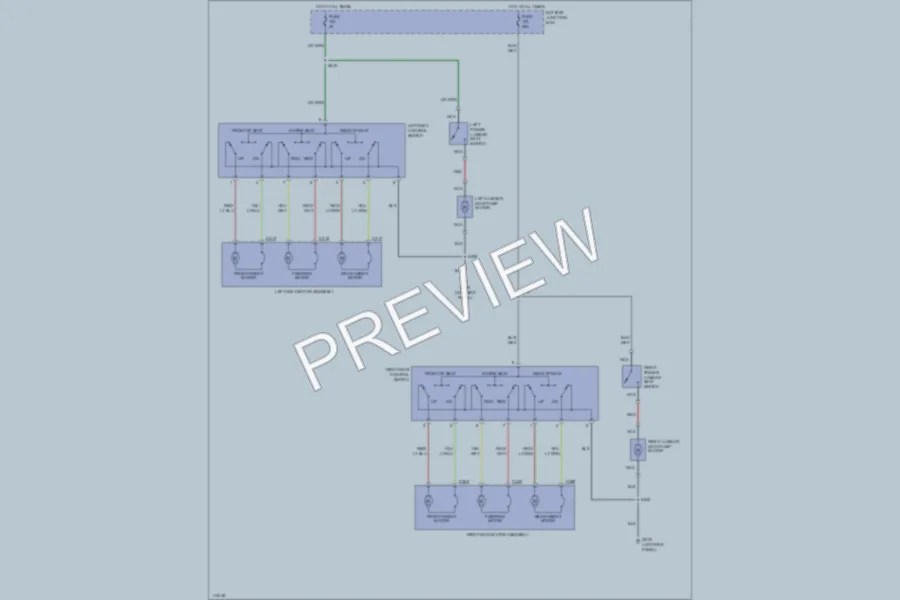 2000 Ford Windstar Power Seats wiring diagram preview