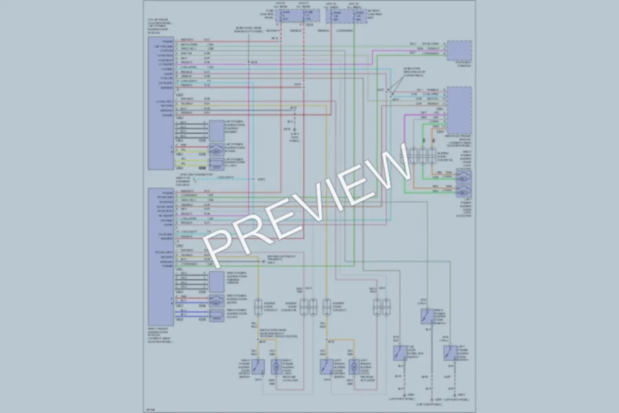 2000 Ford Windstar Trunk Tailgate Fuel Door wiring diagram preview