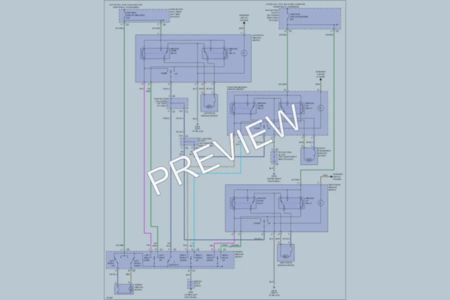 2000 GMC C1500 Power Windows wiring diagram preview