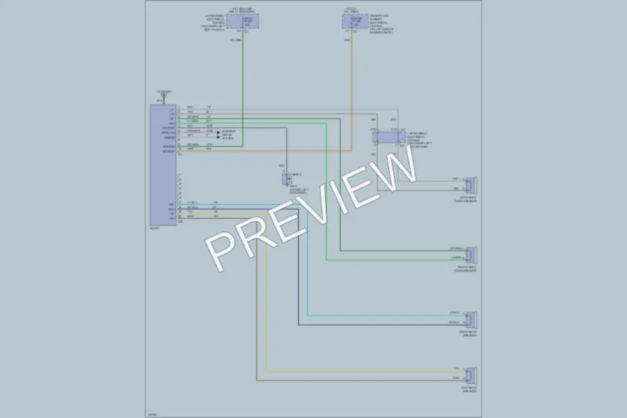 2000 GMC C1500 Radio wiring diagram preview