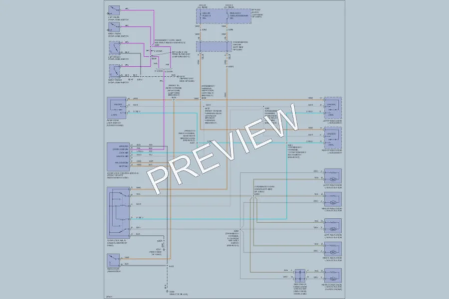2000 GMC K3500 Power Door Locks wiring diagram preview