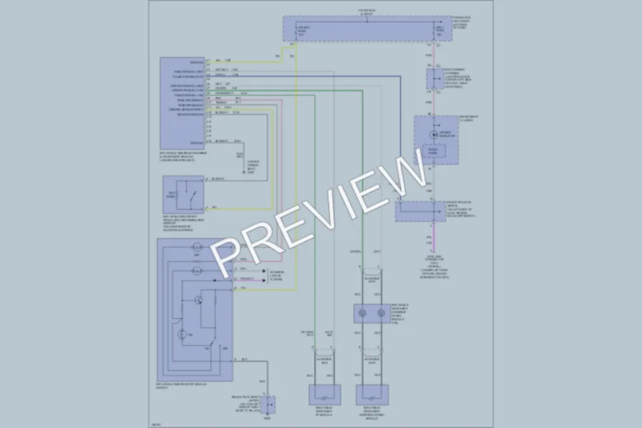 2000 GMC 2500 Supplemental Restraints wiring diagram preview