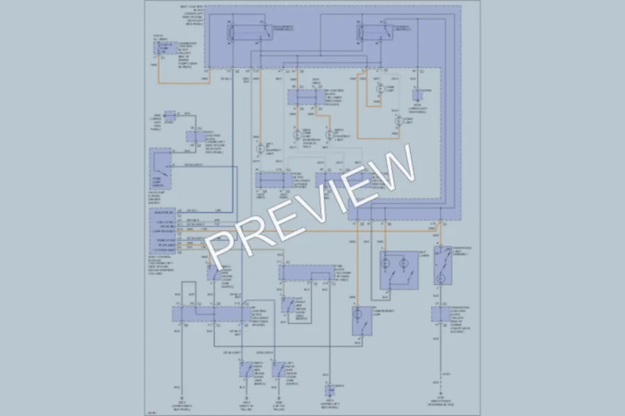 2000 GMC C2500YukonXL Interior Lights wiring diagram preview