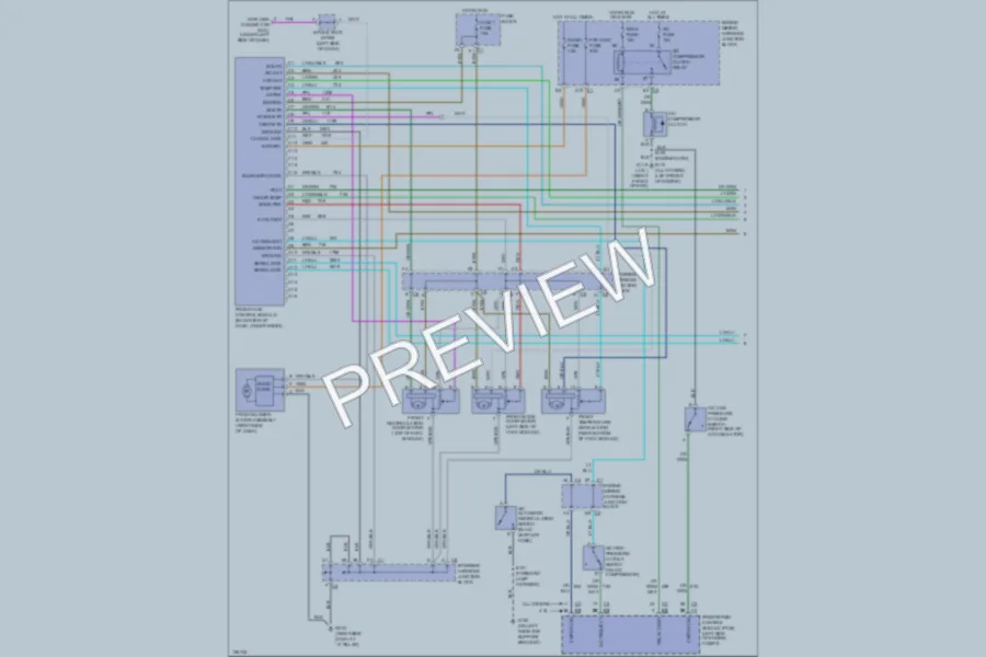 2000 GMC C2500 Air Conditioning wiring diagram preview