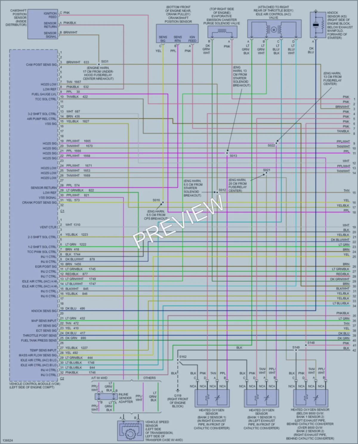 2000 GMC C2500 Engine Performance wiring diagram preview