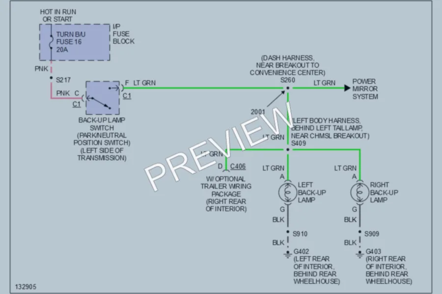 2000 GMC G1500 Exterior Lights wiring diagram preview