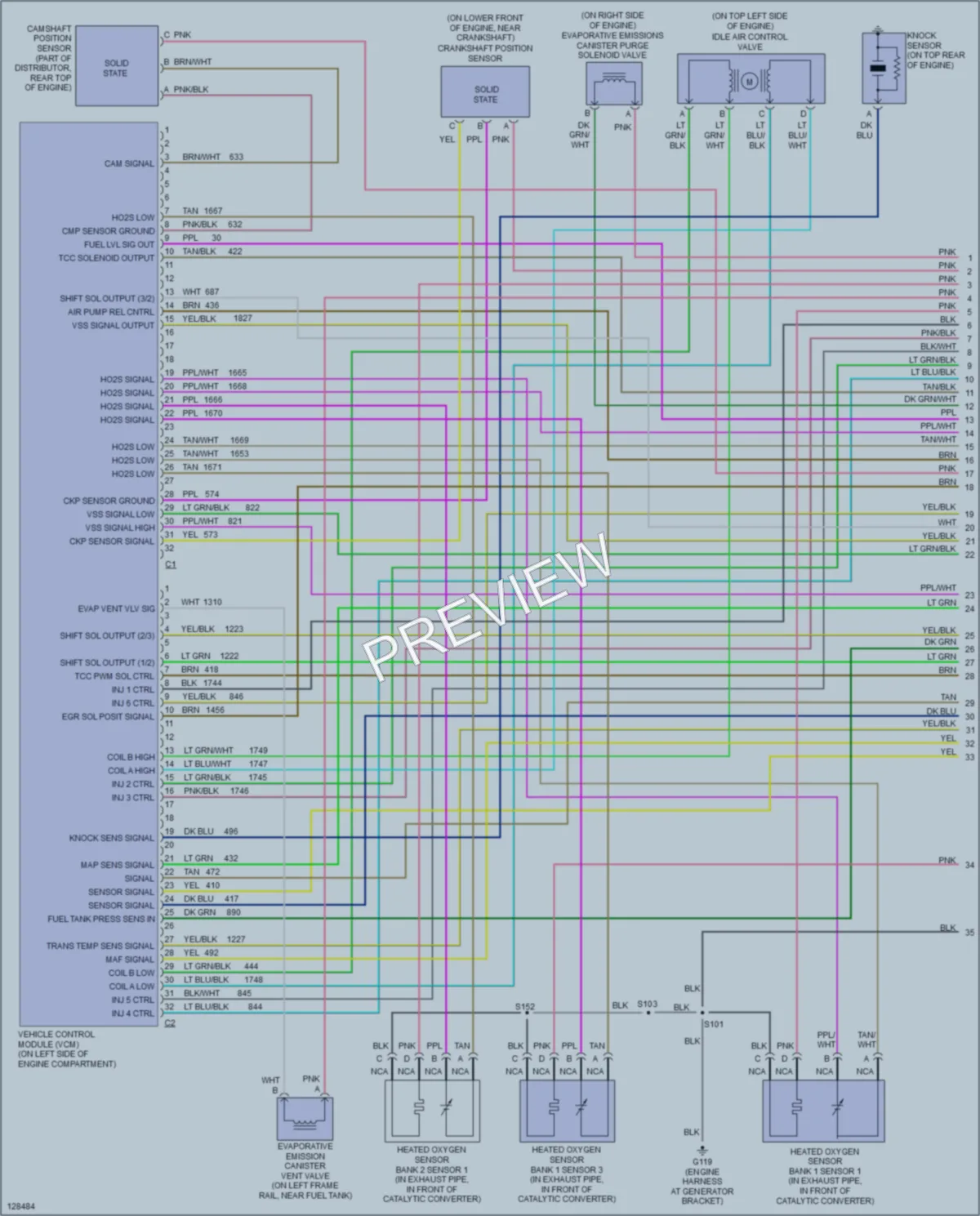 2000 GMC G1500 Engine Performance wiring diagram preview