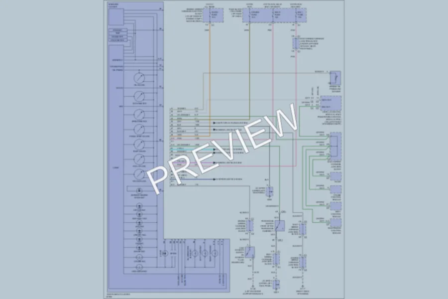 2000 GMC C1500 Instrument Cluster wiring diagram preview