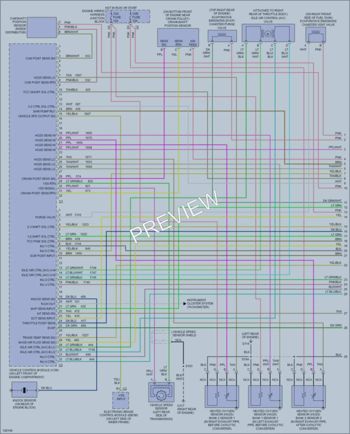 2000 GMC 1500 Engine Performance wiring diagram preview