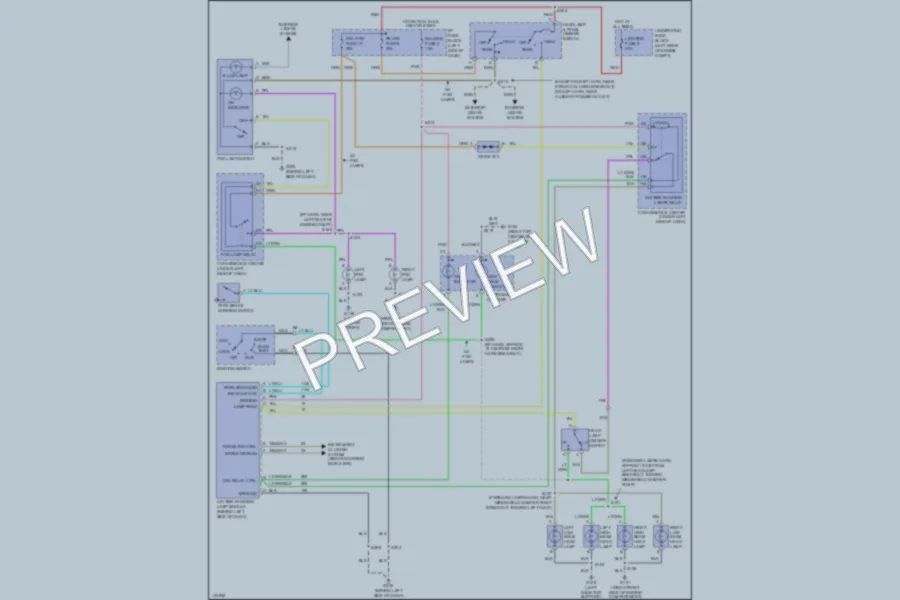 2000 GMC C2500 Headlights wiring diagram preview