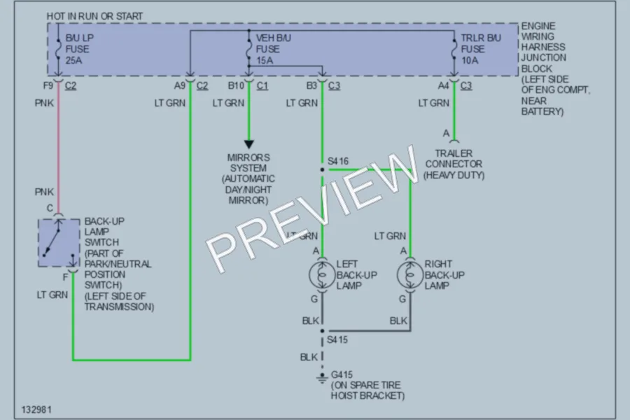2000 GMC K1500 Exterior Lights wiring diagram preview