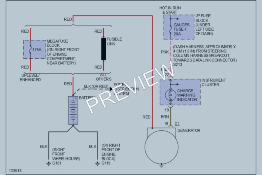 2000 GMC C2500 Starting Charging wiring diagram preview