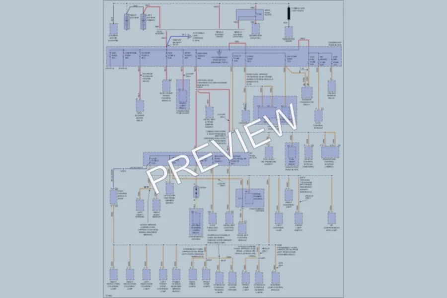 2000 GMC K3500 Power Distribution wiring diagram preview