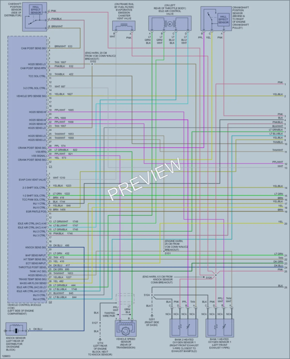 2000 GMC Safari Engine Performance wiring diagram preview