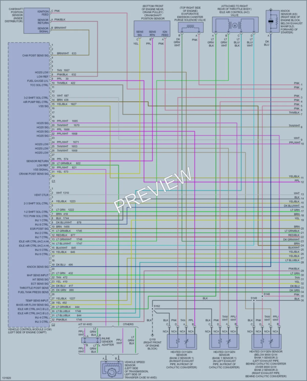 2000 GMC Denali Engine Performance wiring diagram preview