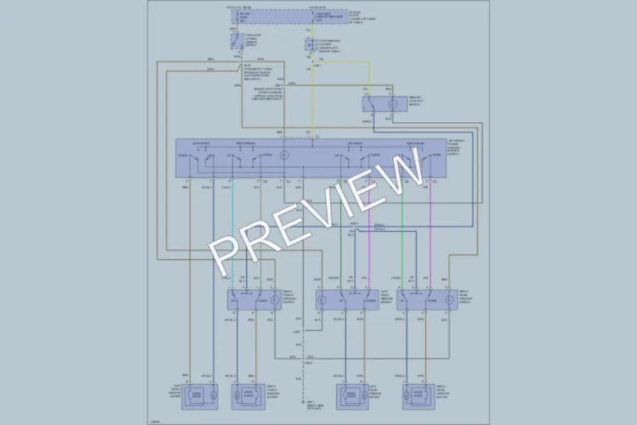2000 GMC Denali Power Windows wiring diagram preview