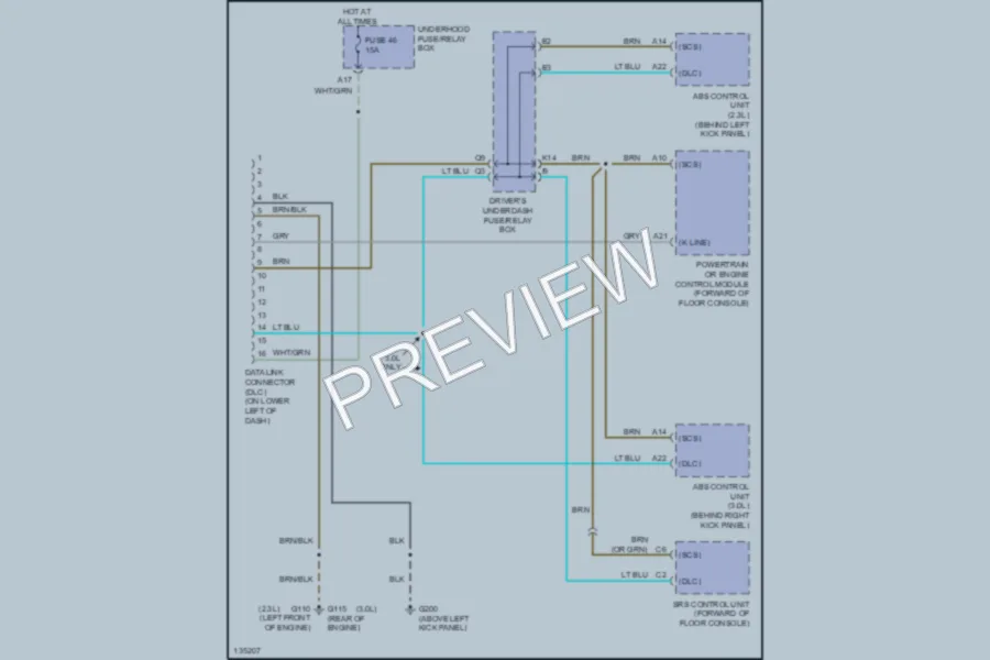2000 Honda Accord Computer Data Lines wiring diagram preview