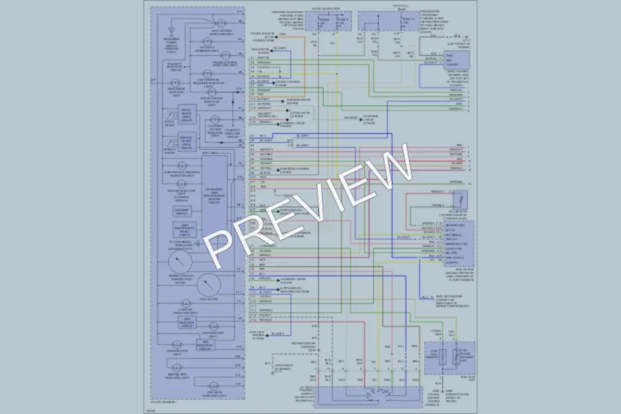 2000 Honda Accord Instrument Cluster wiring diagram preview