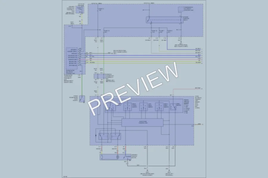 2000 Honda Accord Power Windows wiring diagram preview