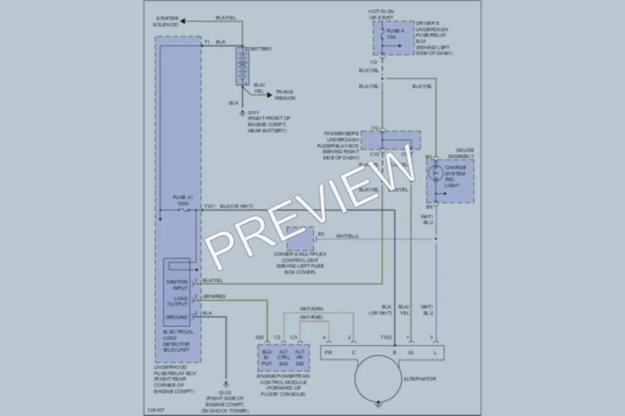 2000 Honda Accord Starting Charging wiring diagram preview
