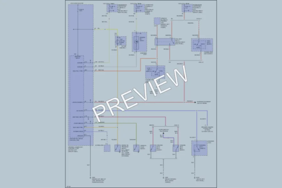 2000 Honda Accord Warning Systems wiring diagram preview
