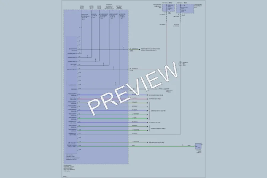 2000 Honda CRV Body Computer wiring diagram preview