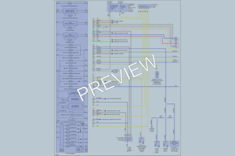 2000 Honda CRV Instrument Cluster wiring diagram preview