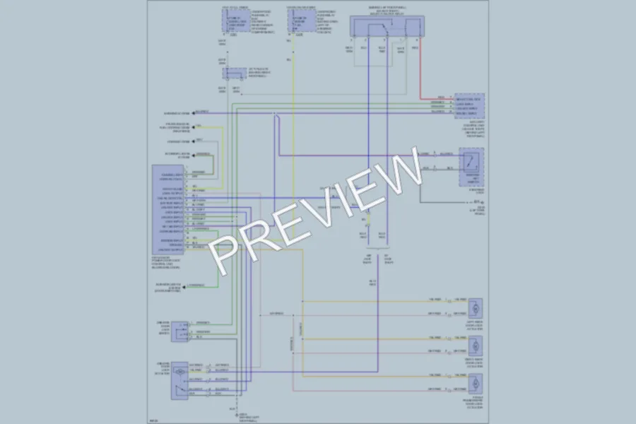 2000 Honda CRV Power Door Locks wiring diagram preview