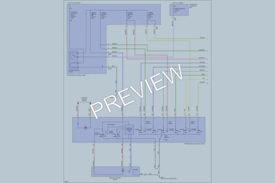 2000 Honda CRV Power Windows wiring diagram preview