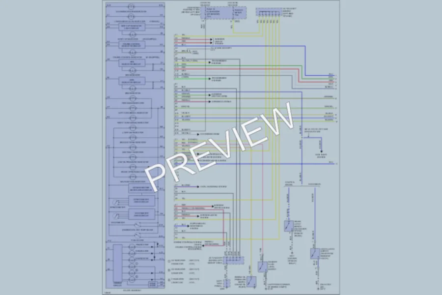 2000 Honda Civic Instrument Cluster wiring diagram preview