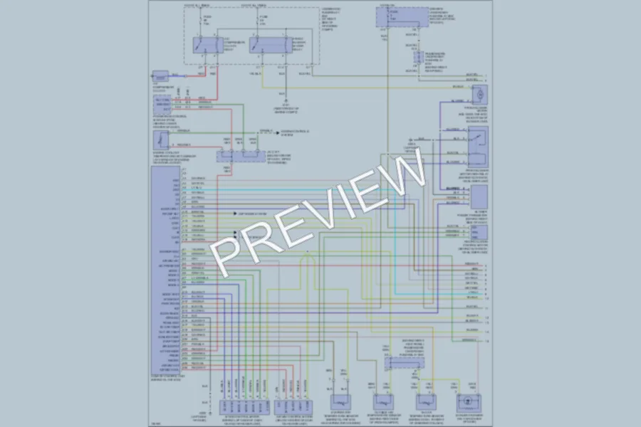 2000 Honda Odyssey Air Conditioning wiring diagram preview