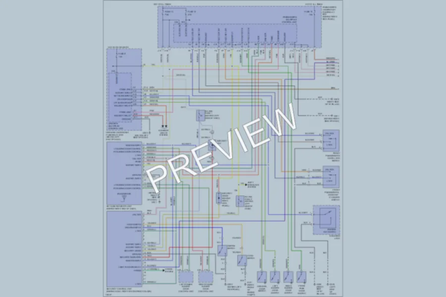 2000 Honda Odyssey Anti Theft wiring diagram preview