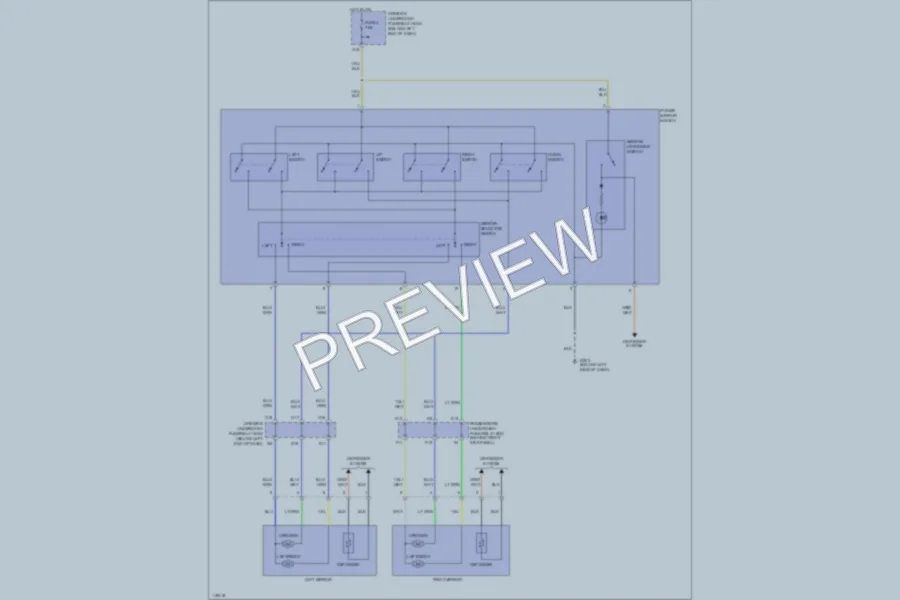2000 Honda Odyssey Power Mirrors wiring diagram preview