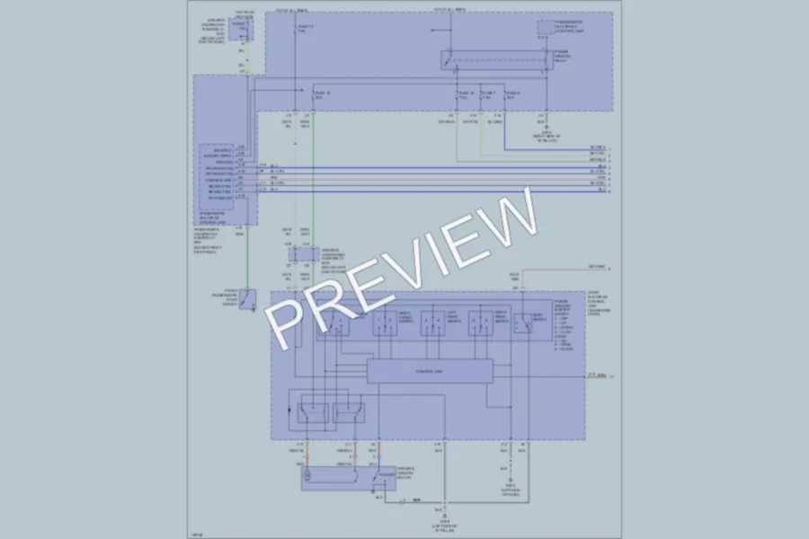 2000 Honda Odyssey Power Windows wiring diagram preview