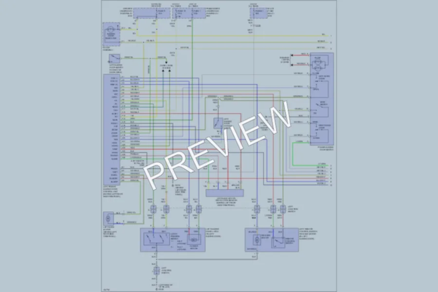2000 Honda Odyssey Trunk Tailgate Fuel Door wiring diagram preview