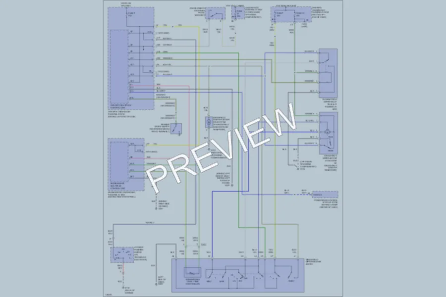 2000 Honda Odyssey Wiper Washer wiring diagram preview