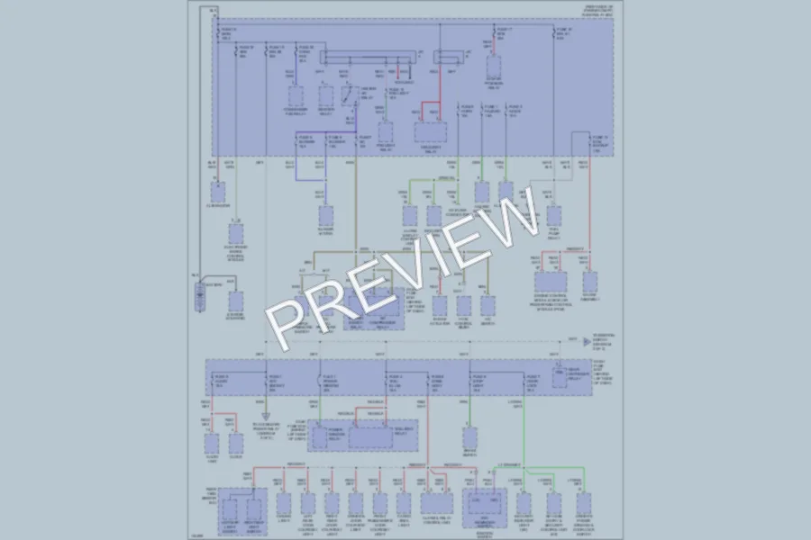 2000 Honda Passport Power Distribution wiring diagram preview