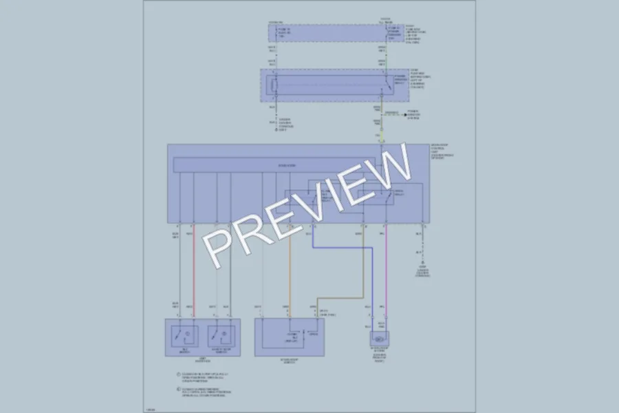 2000 Honda Passport Power Top Sunroof wiring diagram preview