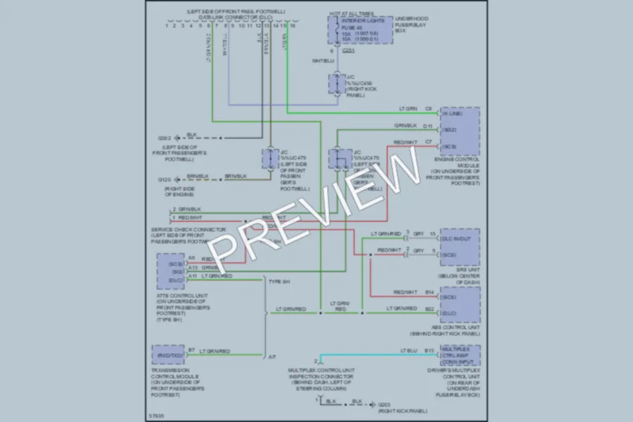 2000 Honda Prelude Computer Data Lines wiring diagram preview