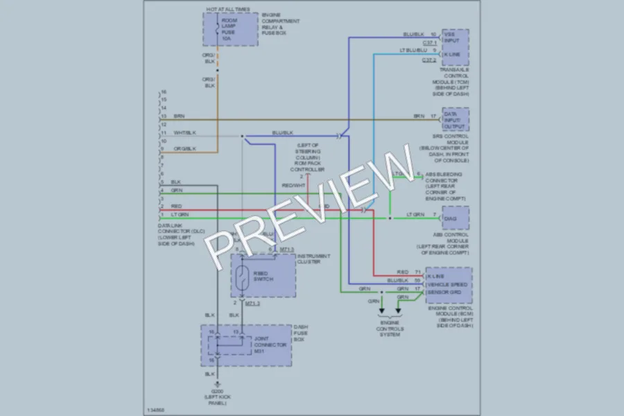 2000 Hyundai Accent Computer Data Lines wiring diagram preview