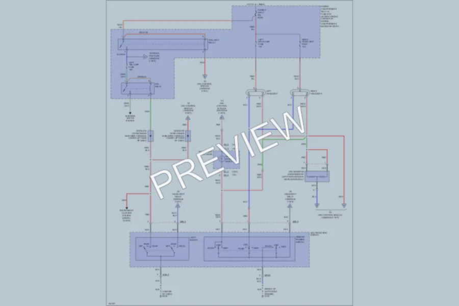 2000 Hyundai Elantra Headlights wiring diagram preview