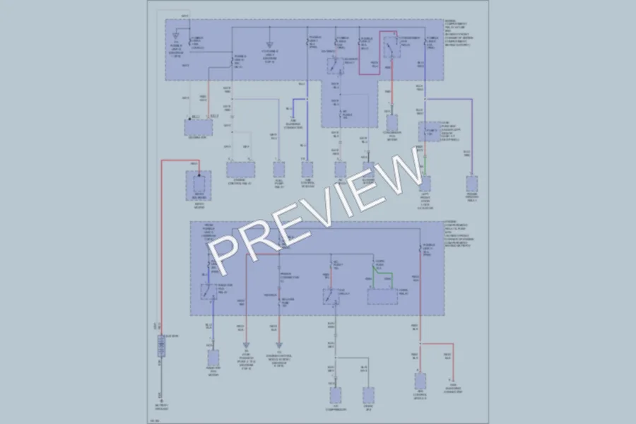 2000 Hyundai Elantra Power Distribution wiring diagram preview