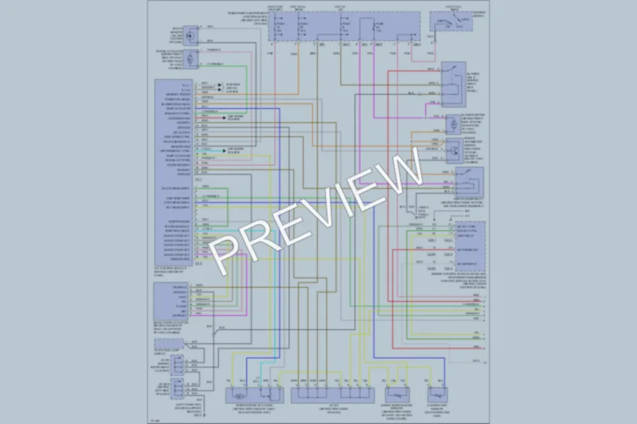 2000 Hyundai Sonata Air Conditioning wiring diagram preview